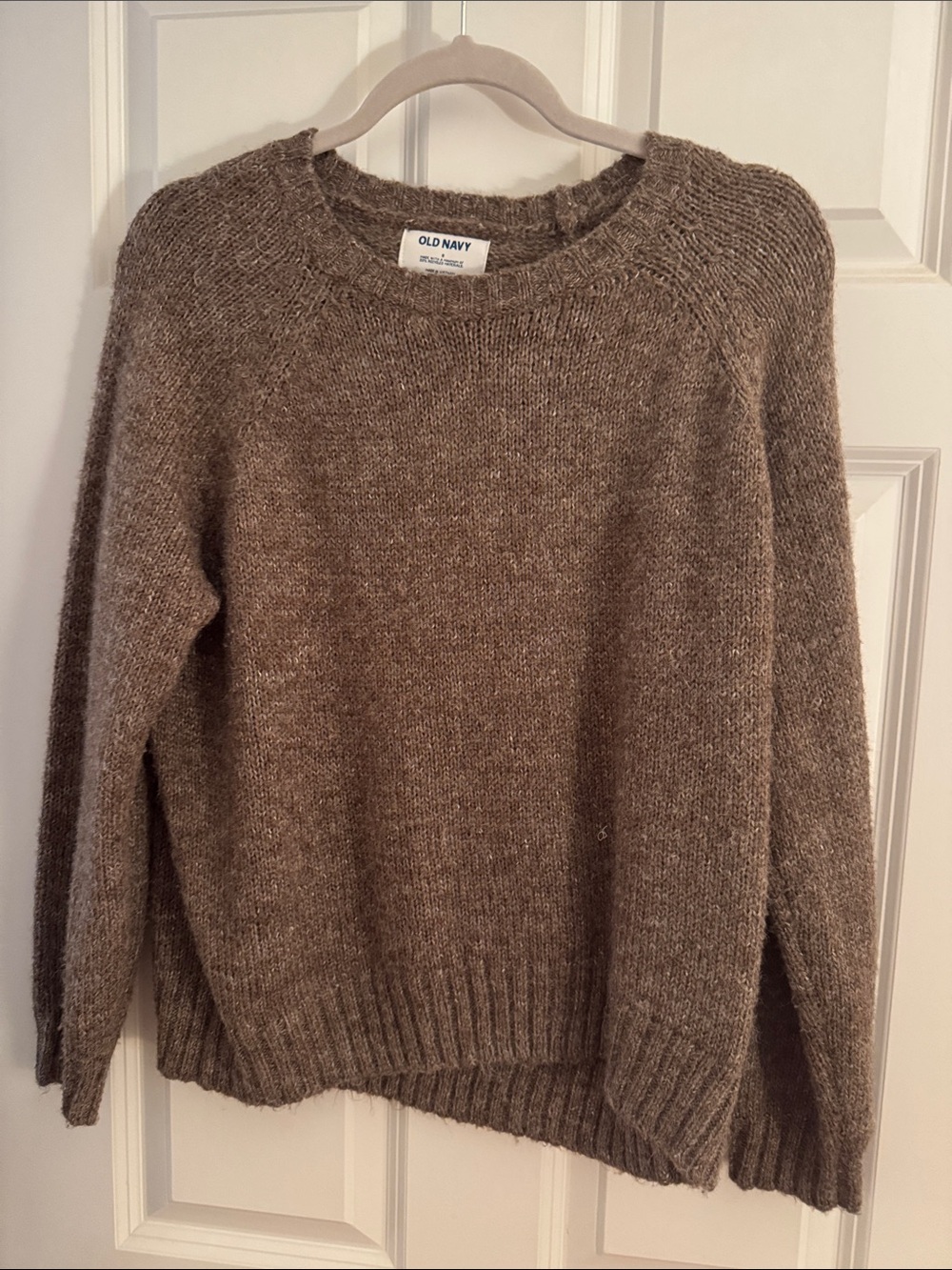 Old Navy Women's Taupe Crewneck Sweater